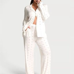 Victoria’s Secret Modal Eyelet Soft White Women's Pajama Set